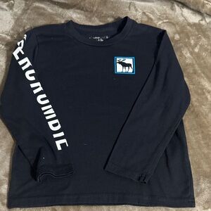 Abercrombie & Fitch Kids Black Long Sleeve Shirt with Logo